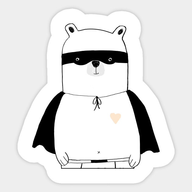 Polar Bear (Skin) Sticker by mhoiles